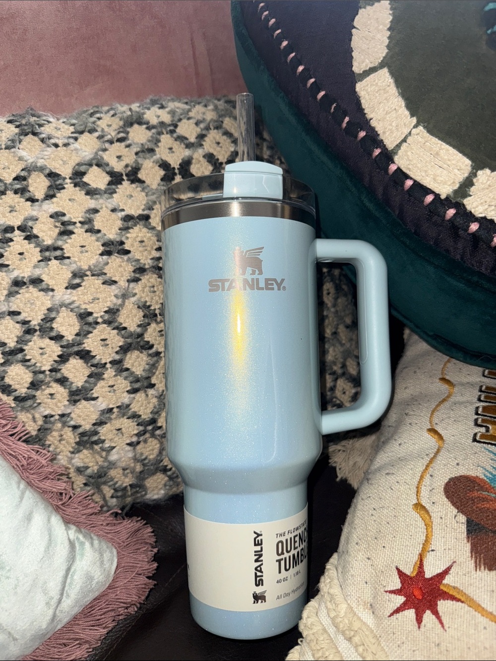 Stanley Blueberry Milk Tumbler with Straw. New.